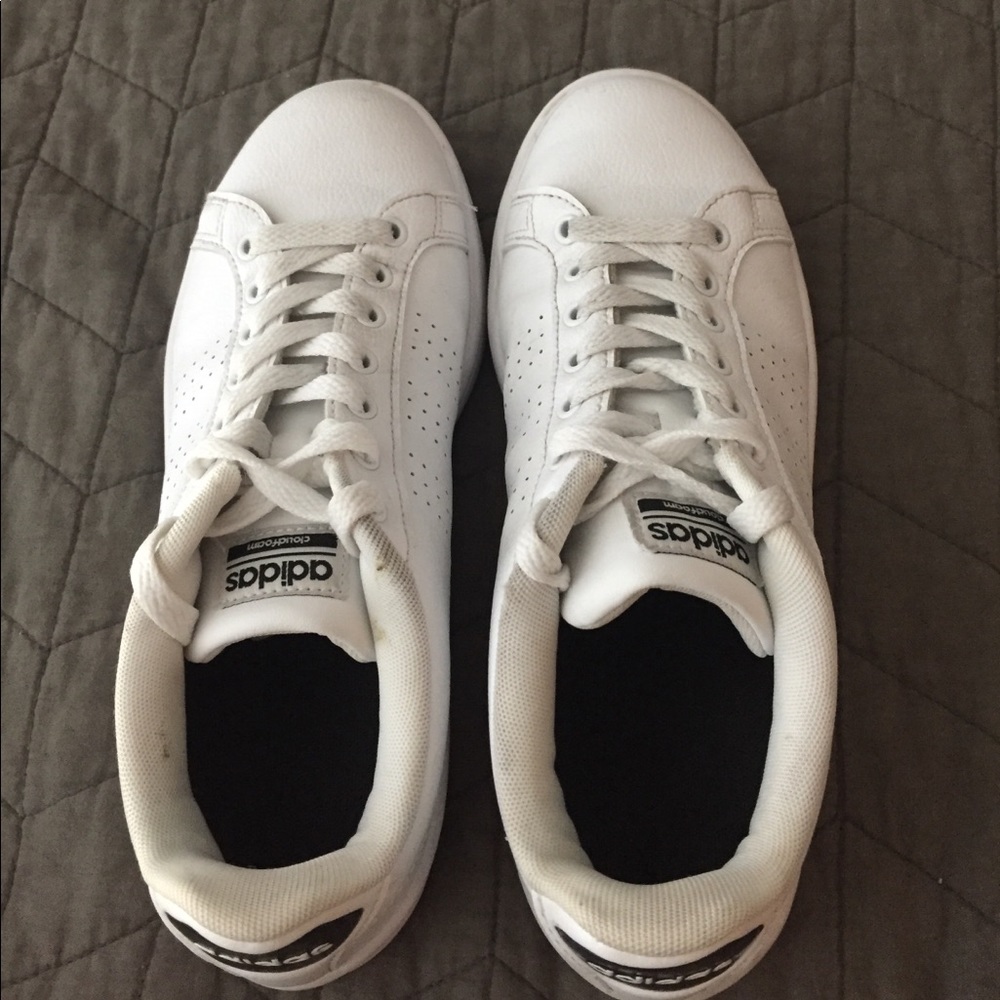 Black and white adidas