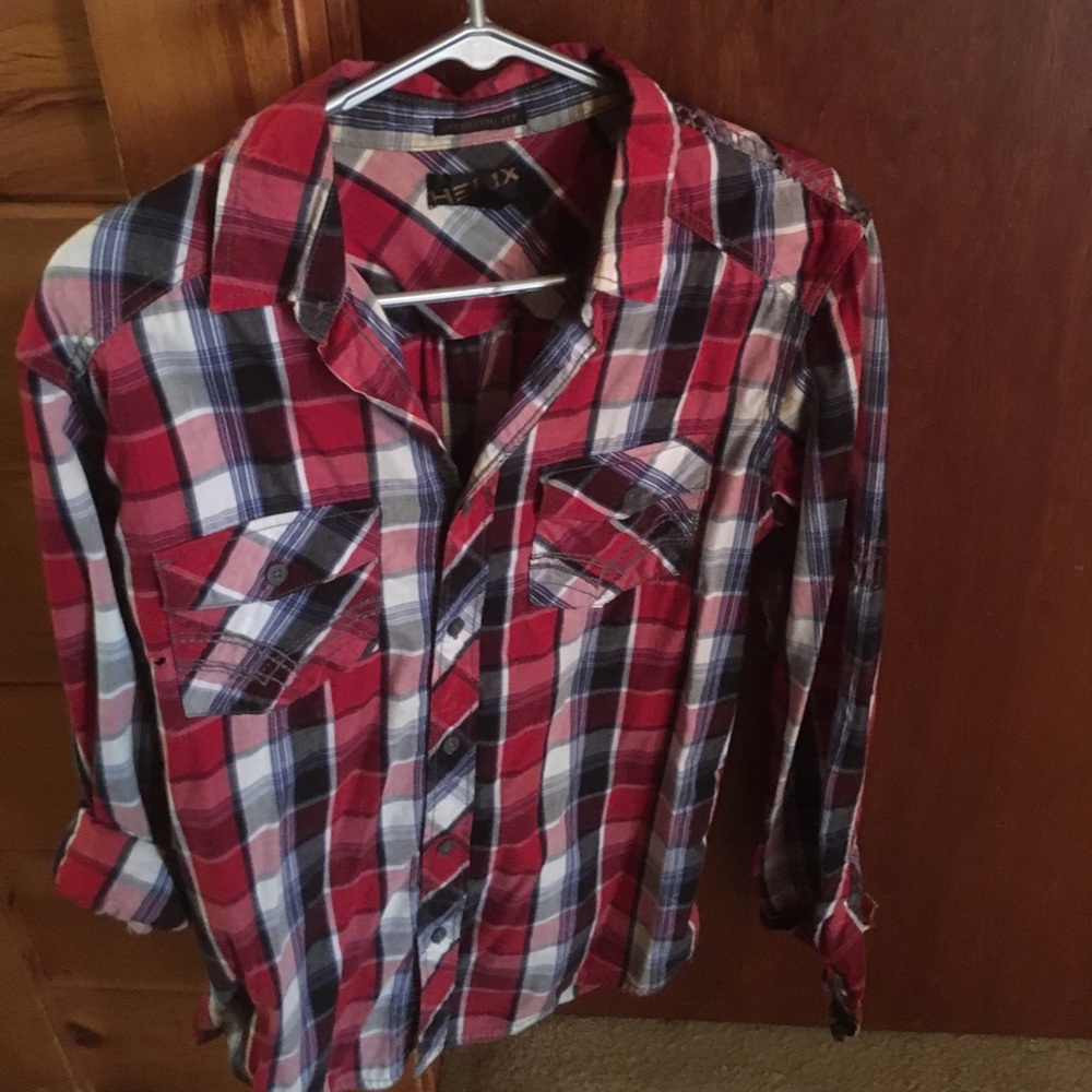 Helix long sleeved collared shirt