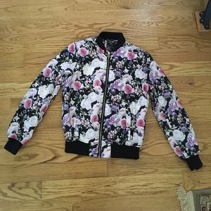 Floral Bomber Jacket
