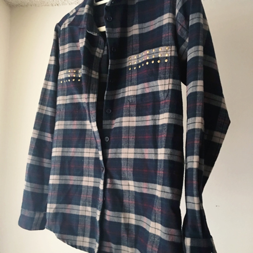 [ SOLD ] warm flannel button down