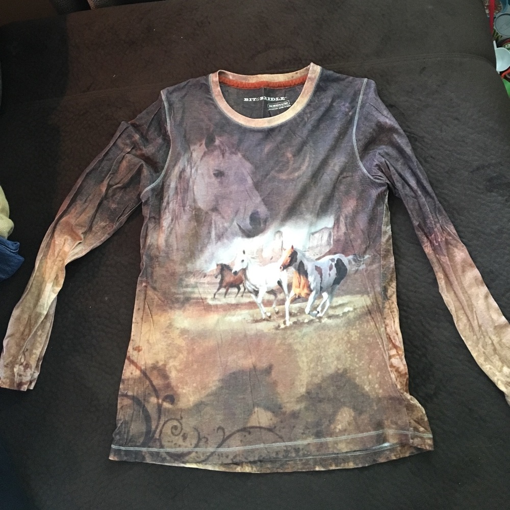 Long Sleeve Horse Top