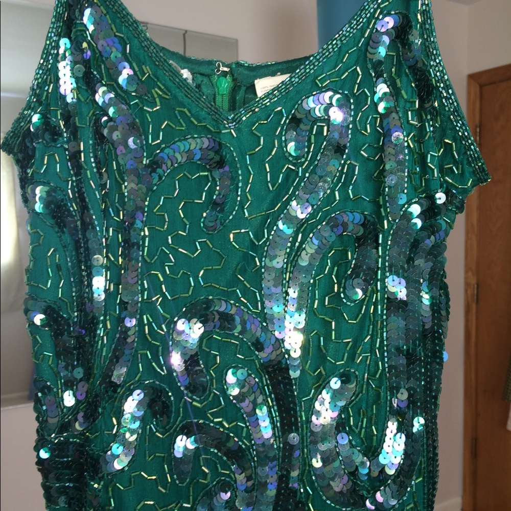 Silk beaded dress