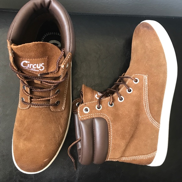 Sneaker Jamie Circus Sam Edelman Brown high cut - Picture 2 of 6