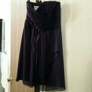 David's Bridal purple dress