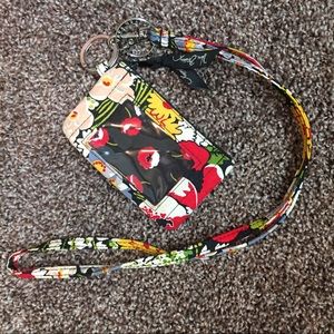 Vera Bradley lanyard and coin purse