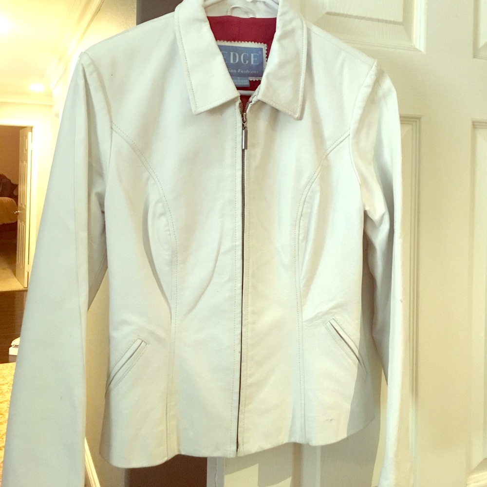 White Italian Leather Jacket