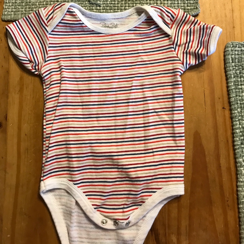 Striped baby boy onesie