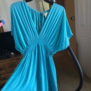 michael kors turquoise dress
