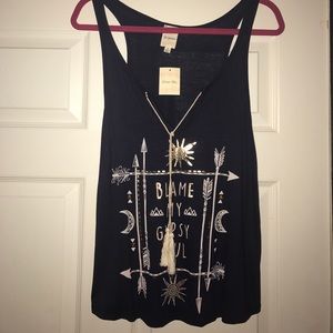 Navy Blue "Gypsy" Tank