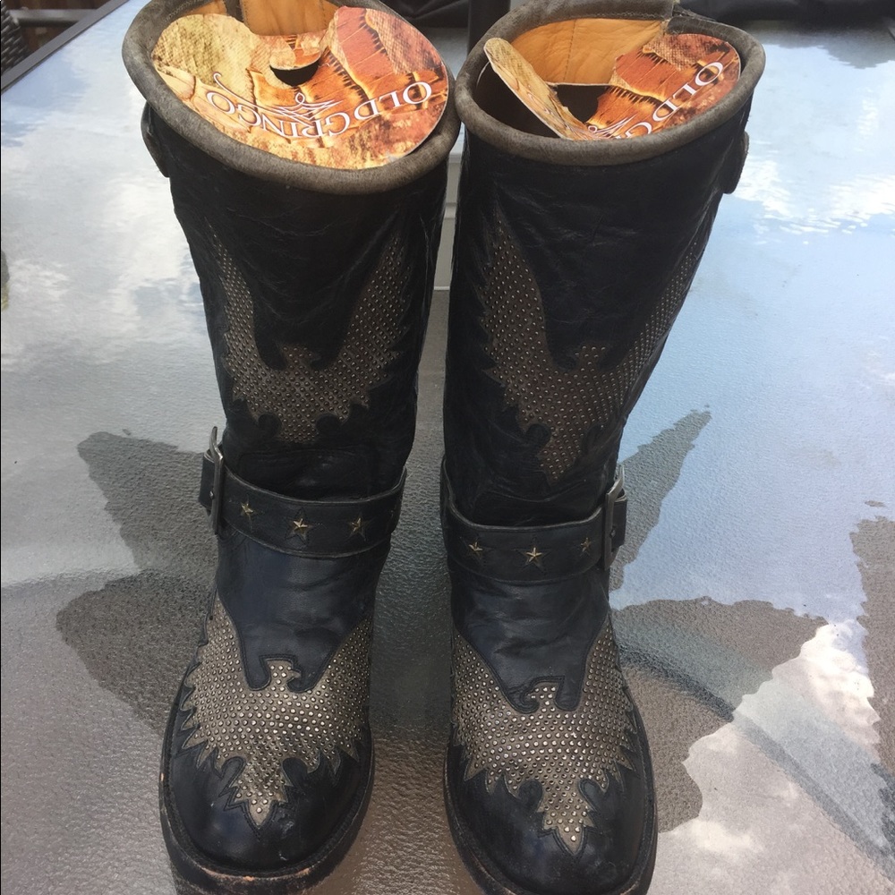 Rare Old Gringo Biker Iron Eagle 10" size 11