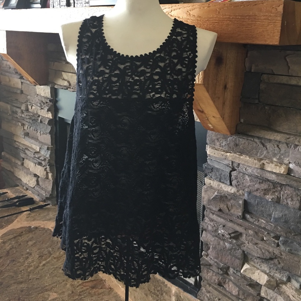 Black Lace Tank American Eagle Outfitters - XL