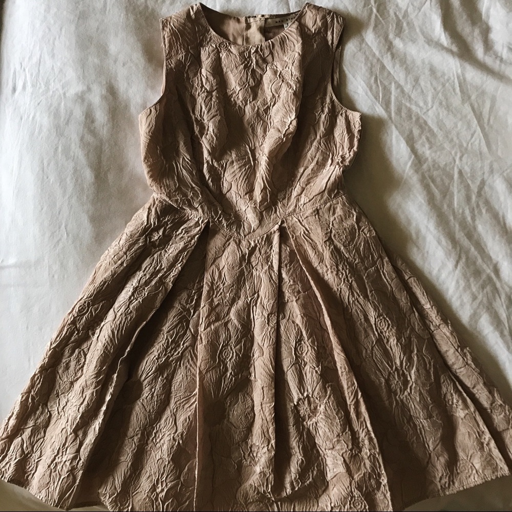 Vintage Gold Fit & Flare Dress