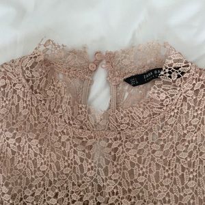 Zara - Guipure lace tiered dress sz L