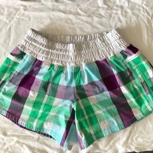 Lulu lemon plaid running shorts