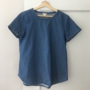J. CREW Denim Top