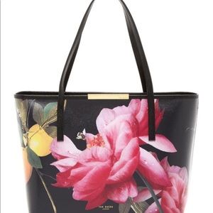 Ted Baker Joanie Citrus Bloom Leather Shopper