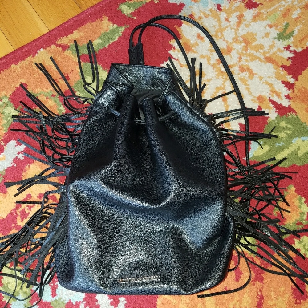 Victoria's Secret Fringed Backpack Purse