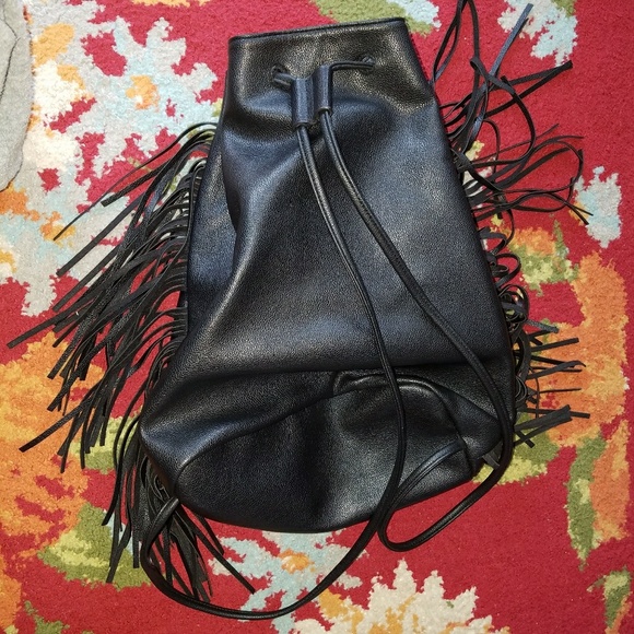 Victoria's Secret Fringed Backpack Purse - Picture 3 of 3
