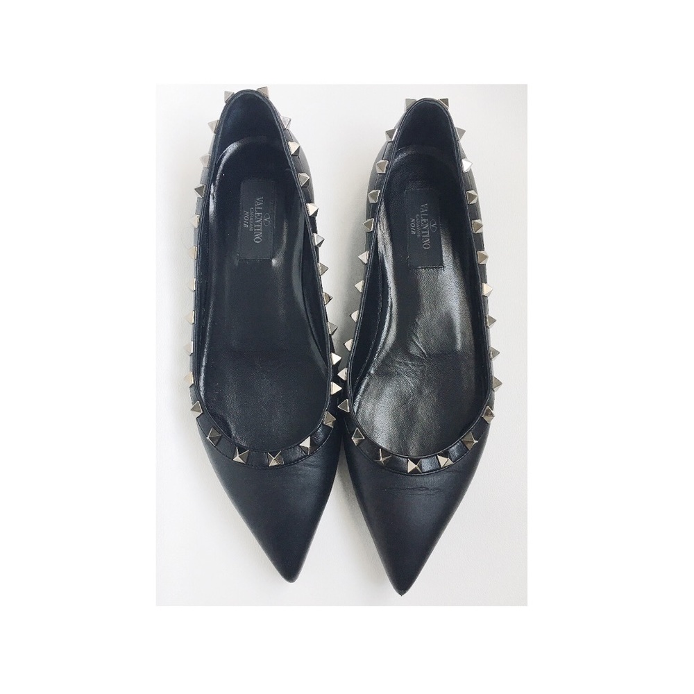 Valentino Rockstud Noir Flat - Picture 2 of 8