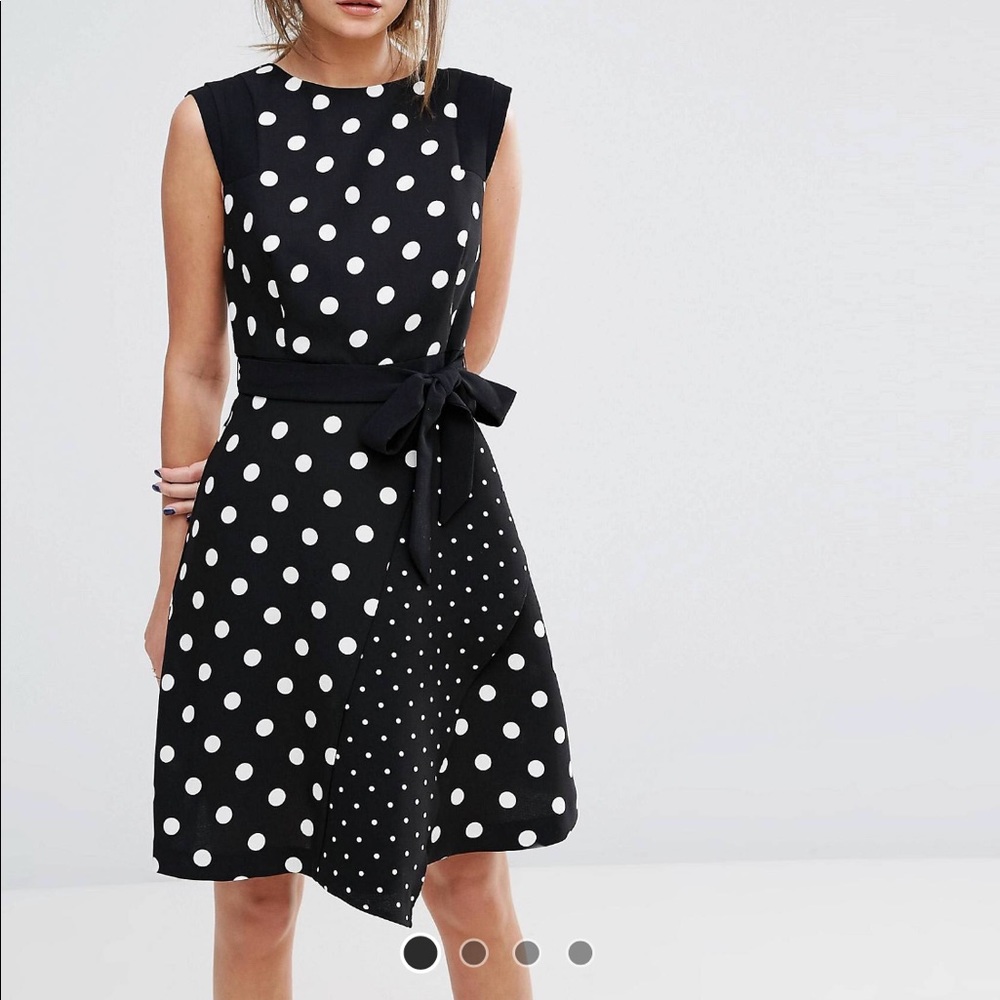ASOS Polka Dot Midi Dress