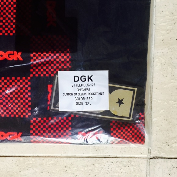 DGK Checkers Custom 3/4 Sleeve Pocket Knit - Picture 6 of 7