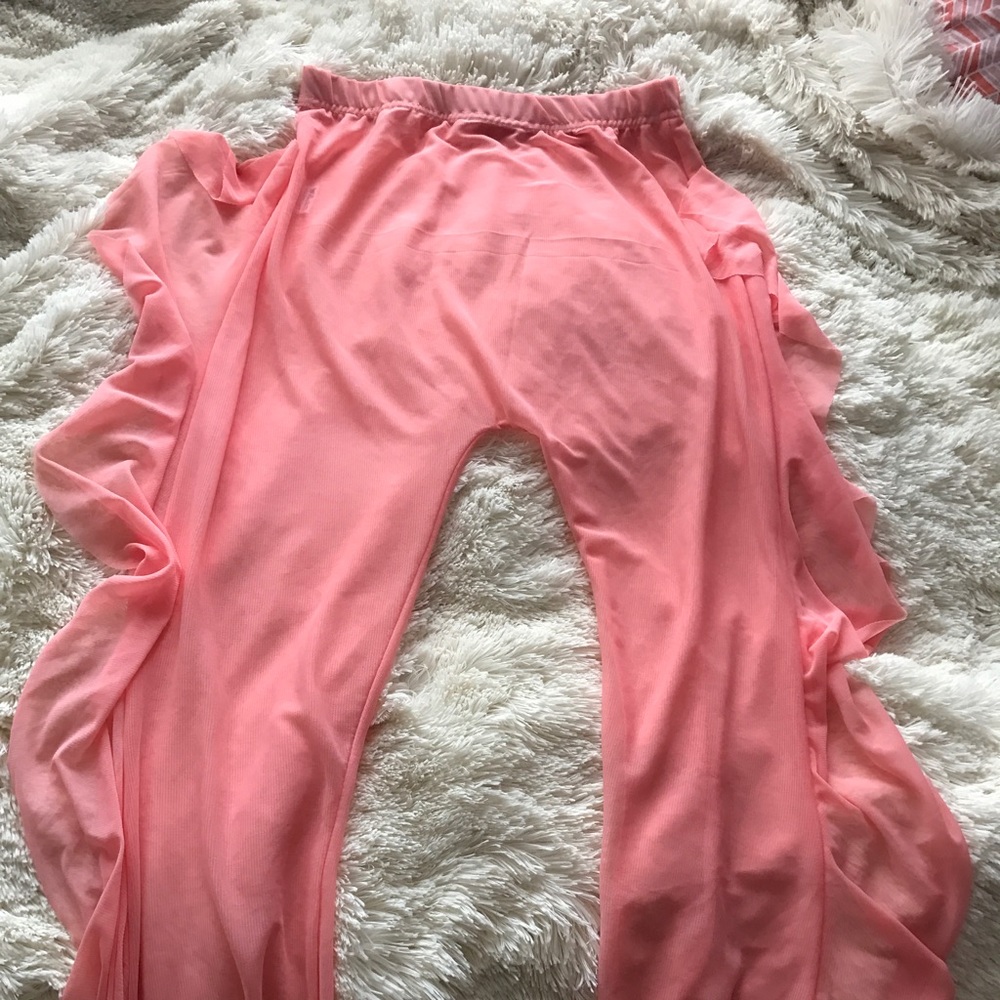Pink mesh Pants size MEDIUM , extremely stretchy