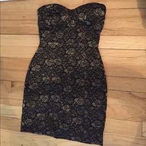 Forever 21 Strapless Lace Dress Size S