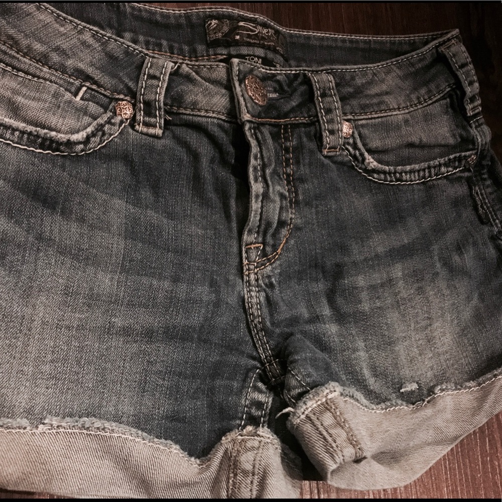 Silver " Toni" shorts. ADORABLE!