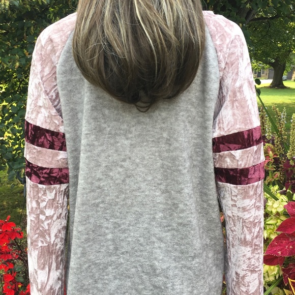 KNIT & VELVET SPORT TOP. 1 left - Picture 8 of 8