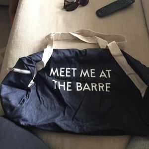 Private party gym bag. meet me at the barre.