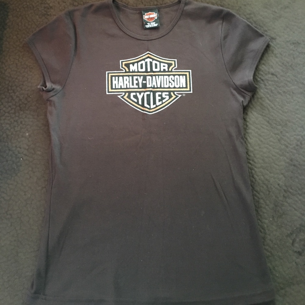 Harley Davidson brown Tshirt