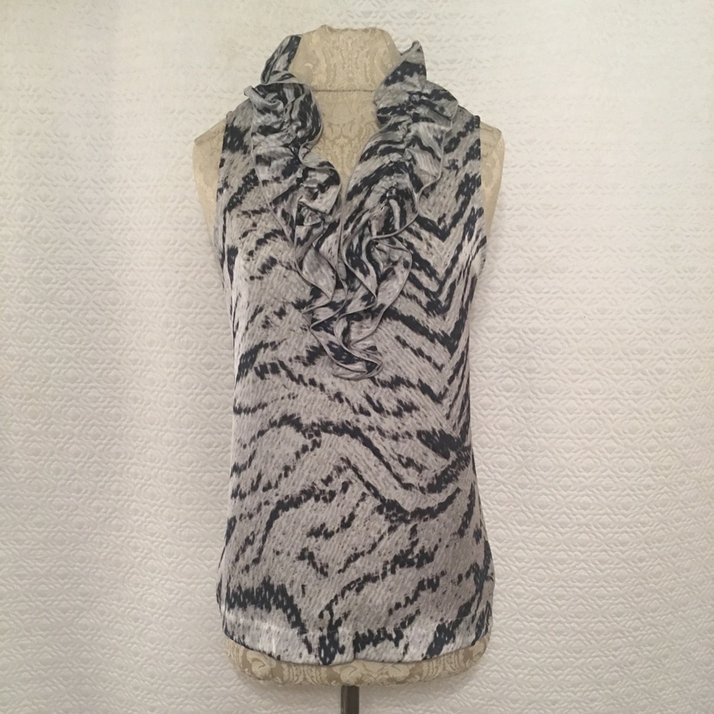 Jones New York Collection Ruffle Top