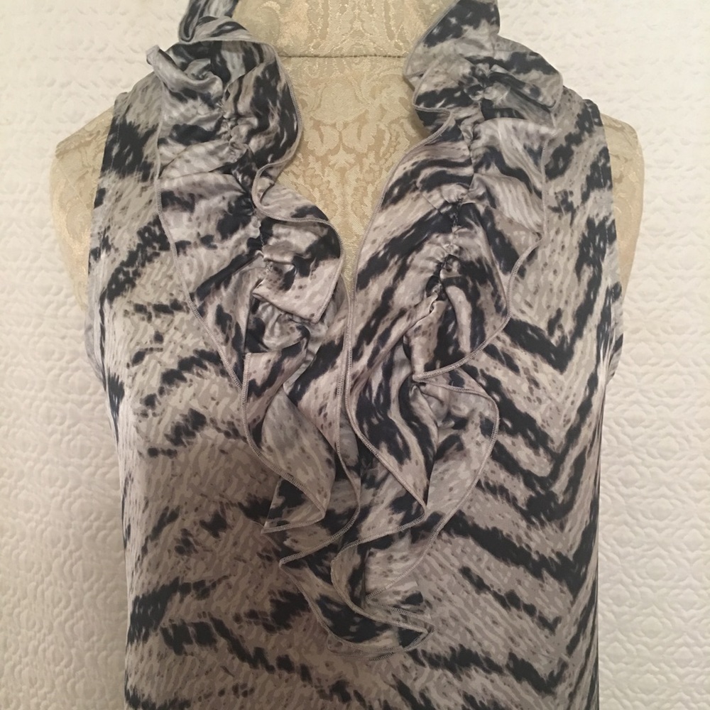 Jones New York Collection Ruffle Top - Picture 3 of 5