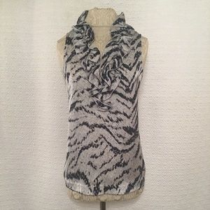 Jones New York Collection Ruffle Top