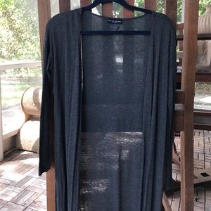 See You Monday Los Angeles long gray cardigan
