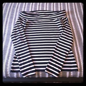 Hello Sailor, boat neck navy stripe long sleeve