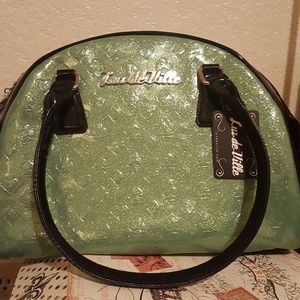 Pretty lime green sparkle Ville purse