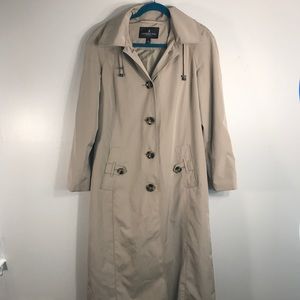 London Fog Tan Long Trench coat
