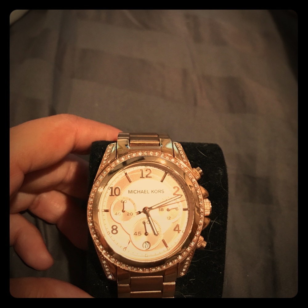 Rose gold watch