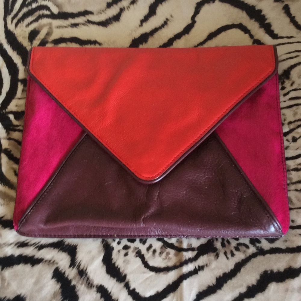Banana Republic Leather envelope handbag