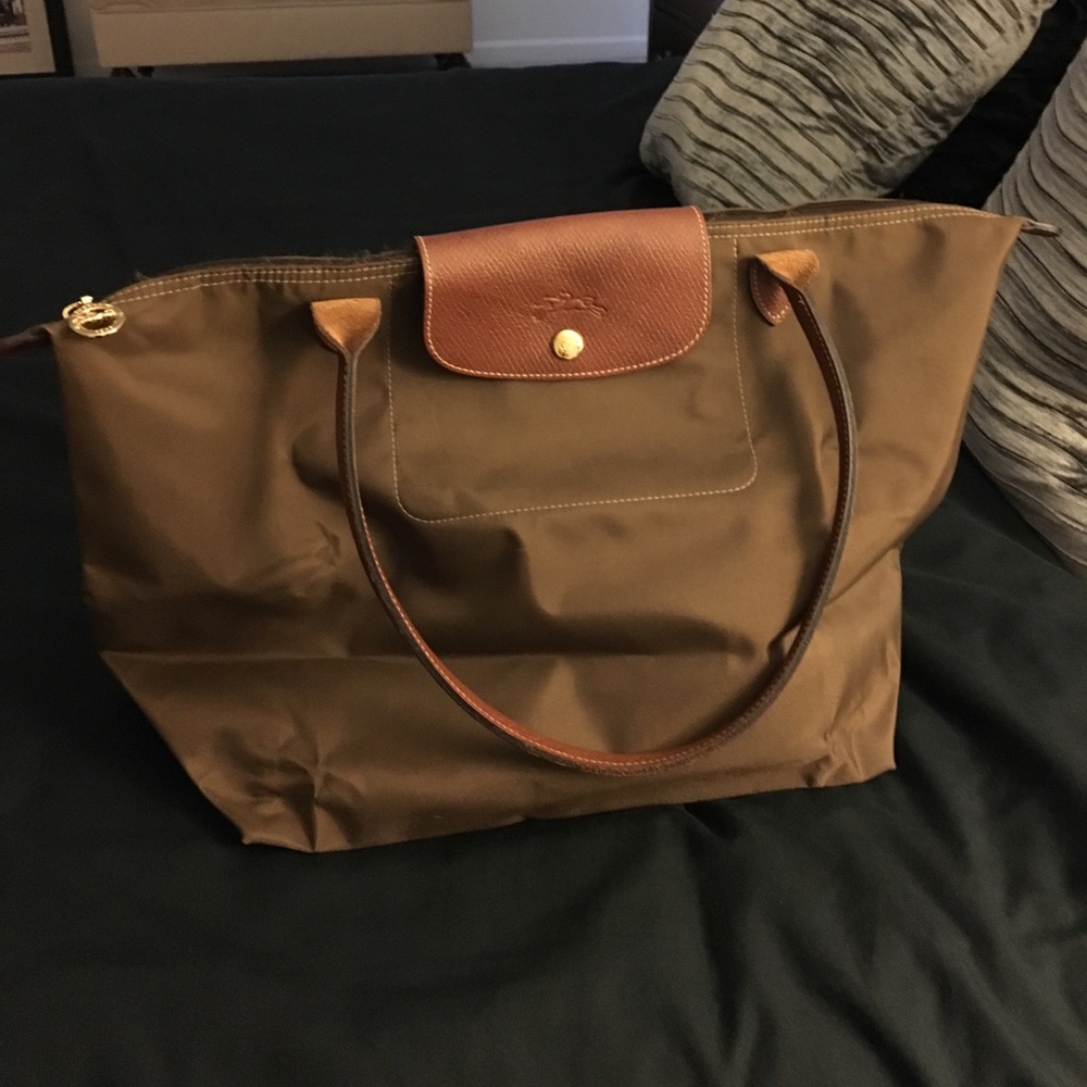 Olive Green Longchamp Tote