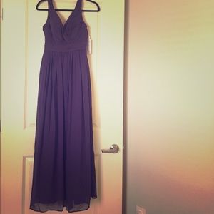 W too Plum Bridesmaids Dress