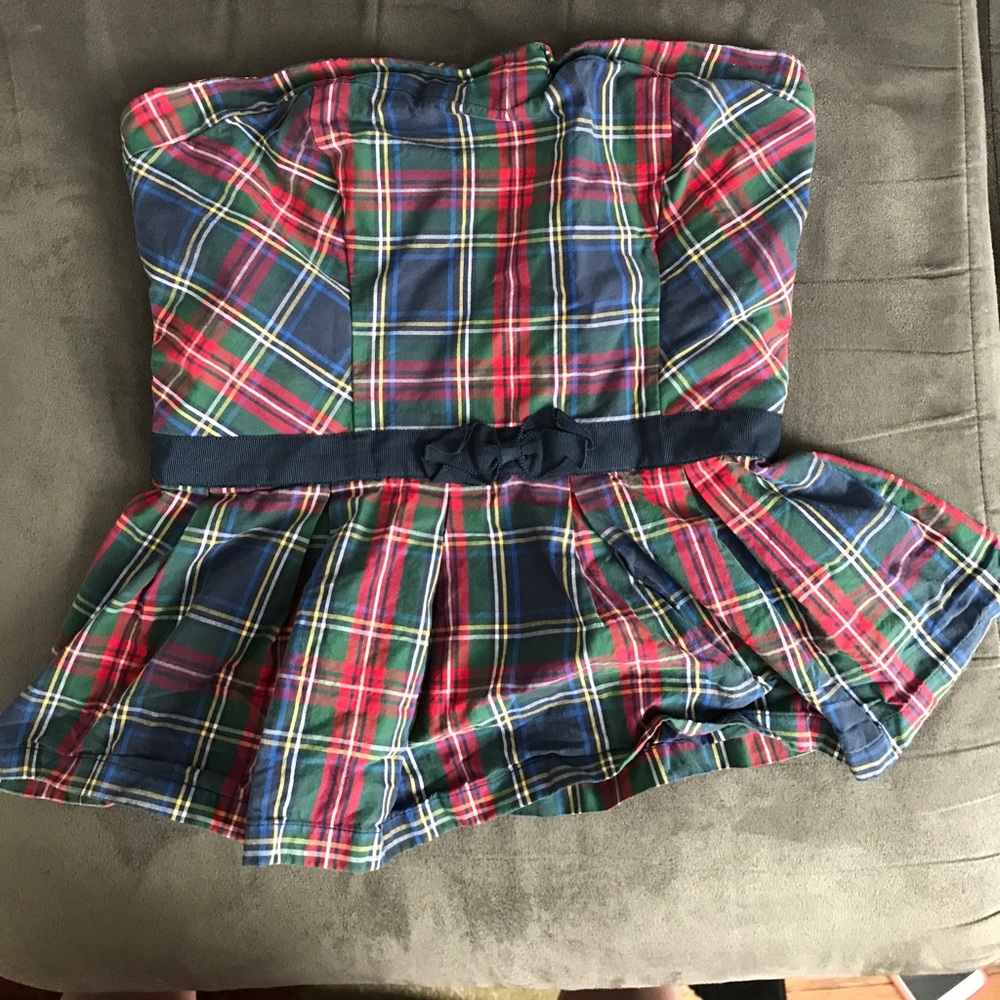 Christmas colored tube top