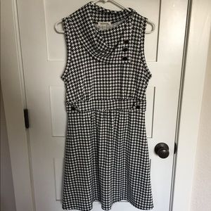 Modcloth Herringbone Coach Line A-Line Dress, XL
