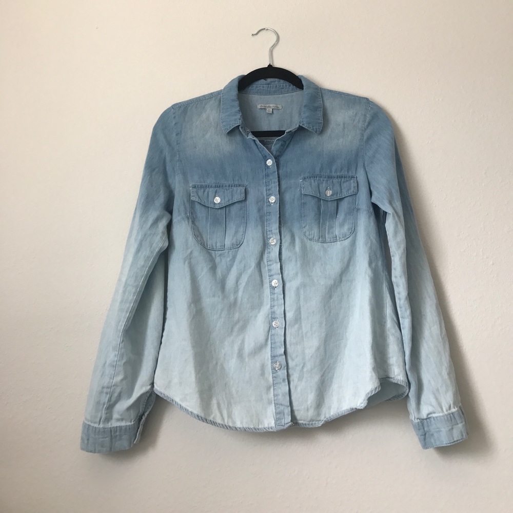 Charlotte Russe long sleeve jeans shirt
