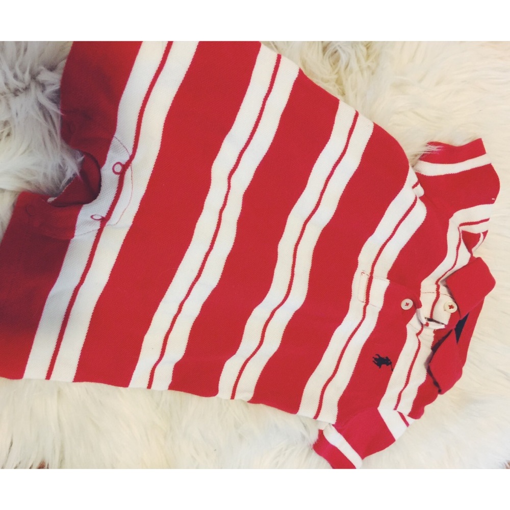 NWOT Baby Boy Striped Polo Onesie