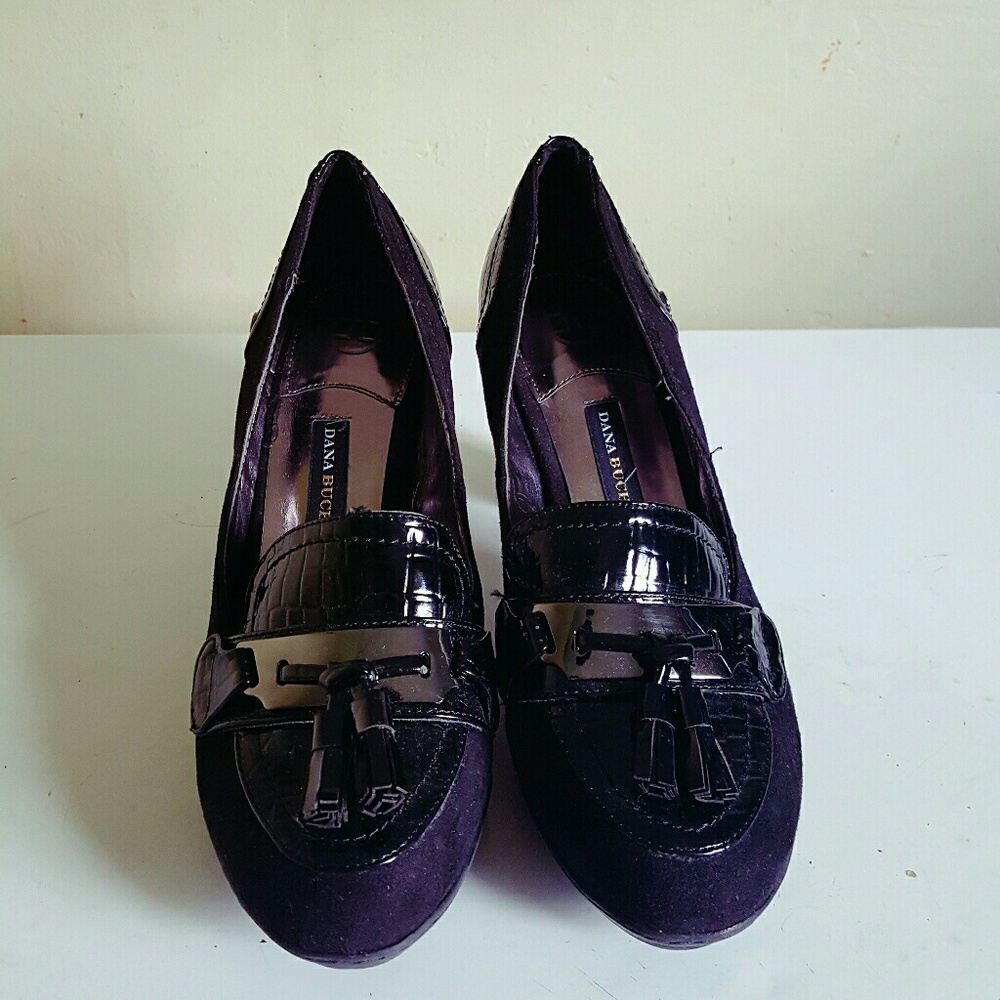 Dana Buchman black leather shoes Size 8