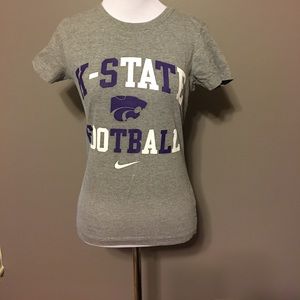 Kansas K State Nike football slim fit tee