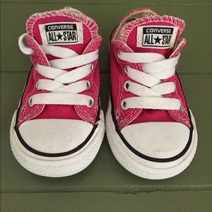 Pink Kids Converse Chuck Taylors