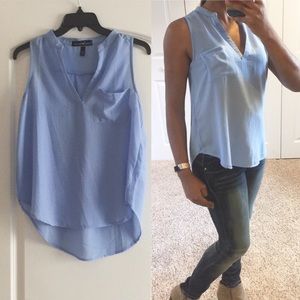 •Periwinkle High Low Tank•